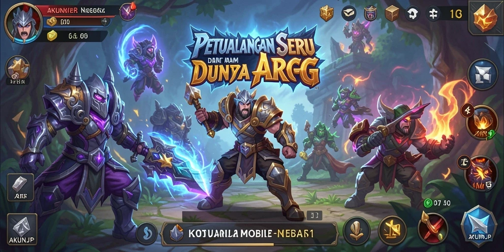 Tampilan aksi seru dalam gameplay <strong>AKUNJP</strong> yang memikat.