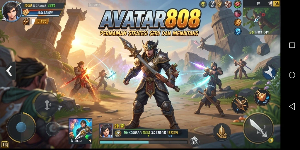 Tampilan gameplay strategis dari AVATAR808 yang menarik dan dinamis.