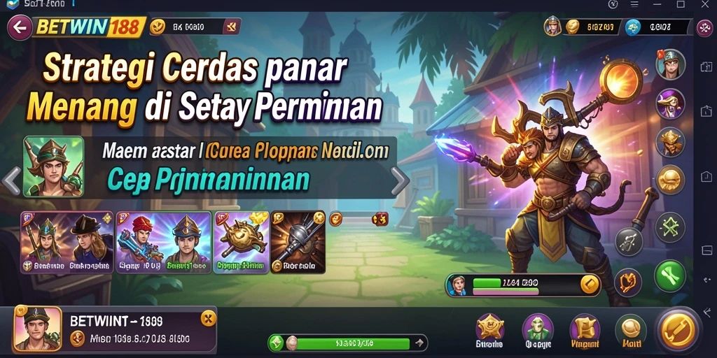 Tangkapan layar BETWIN188 menunjukkan aksi strategi yang mendebarkan.