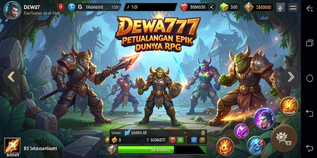 Tangkapan layar DEWA777 yang menampilkan petualangan epik RPG.