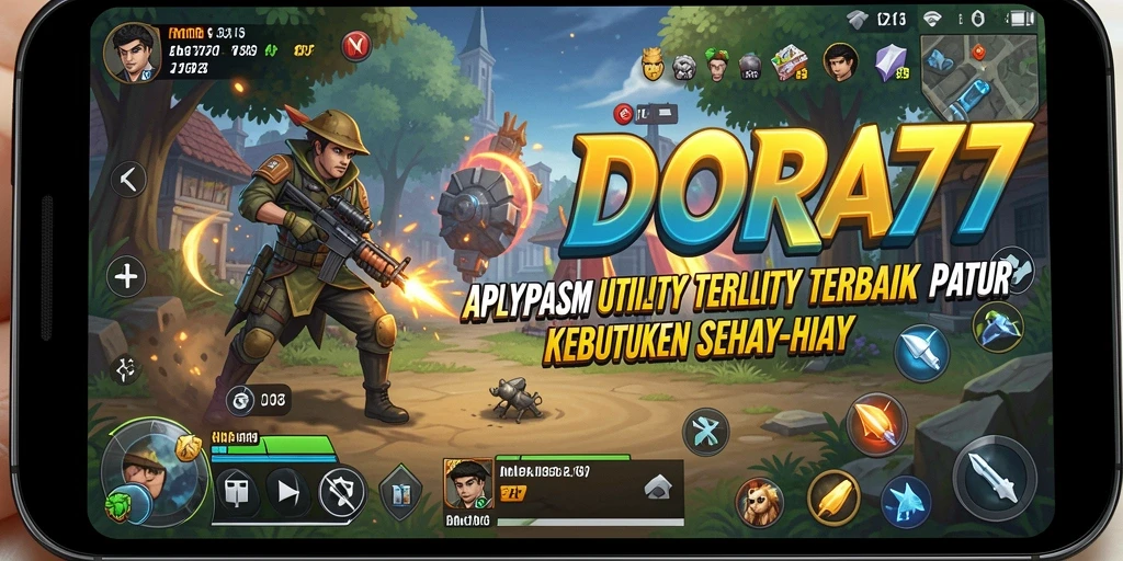 Tampilan utama DORA77 dengan berbagai fitur Utility yang menarik.