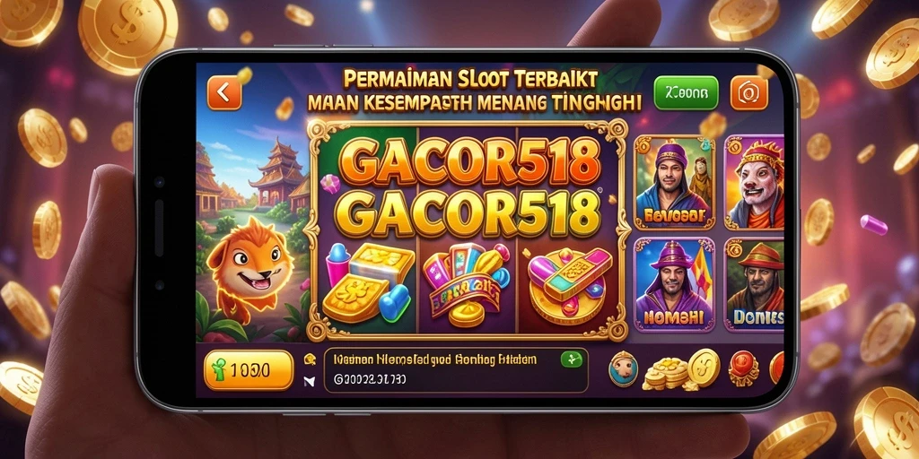 Gameplay menarik GACOR518 dengan banyak tema slot kreatif.
