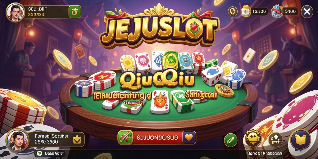 Tampilan gameplay seru dari JEJUSLOT saat bermain QiuQiu.