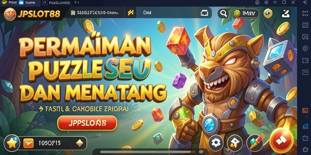 Tampilan menarik gameplay Puzzle yang menantang