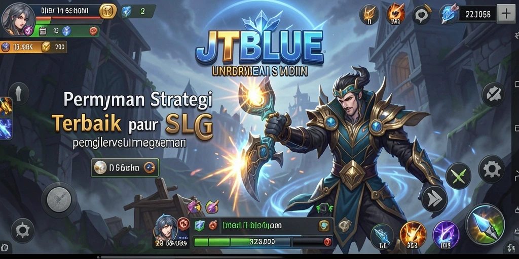 Tampilan gameplay JTBLUE yang menarik dan dinamis.