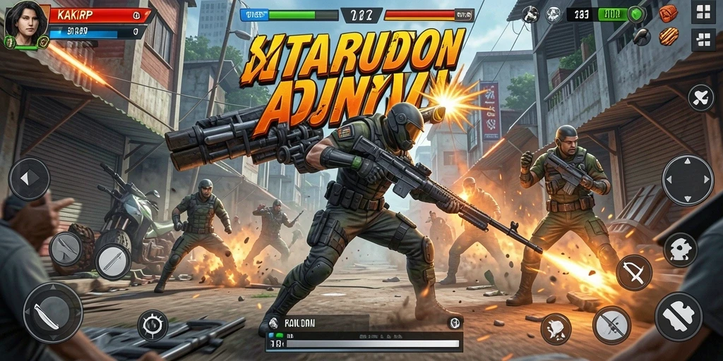 Gameplay penuh aksi di KAKRP, menantang dan menghibur.