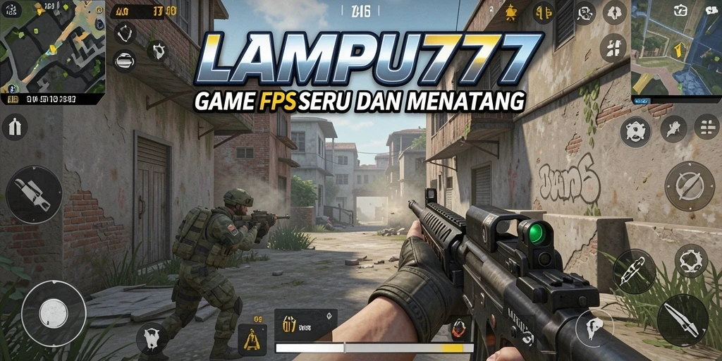 Tampilan gameplay seru dari LAMPU777 dalam aksi menembak.