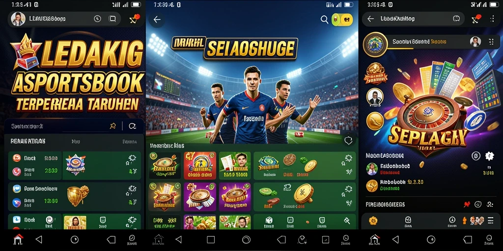 Tampilan gameplay LEDAKGG yang menarik dan interaktif untuk taruhan olahraga.