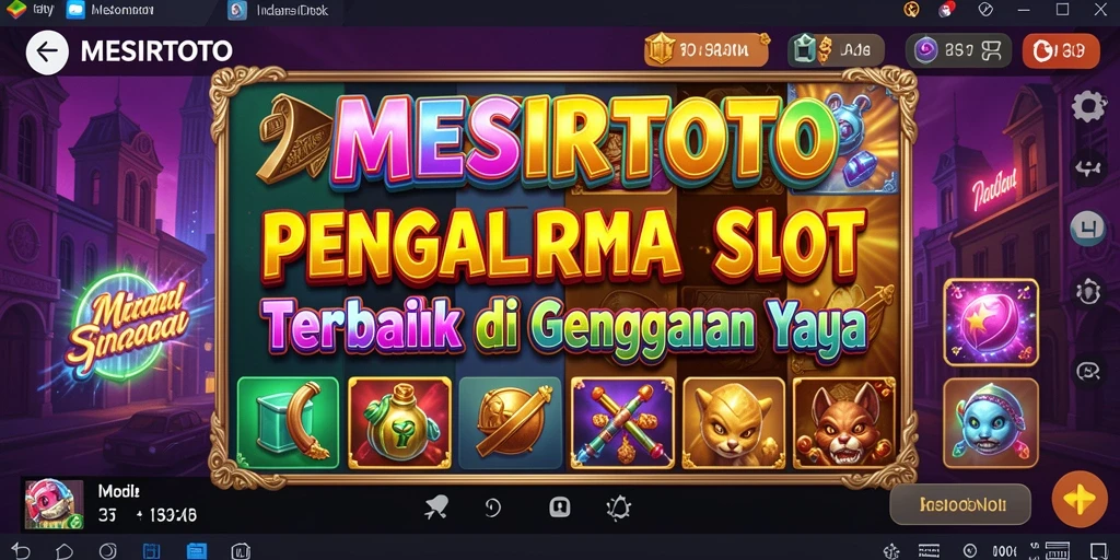 Tampilan gameplay MESIRTOTO dengan grafis slot yang menakjubkan.
