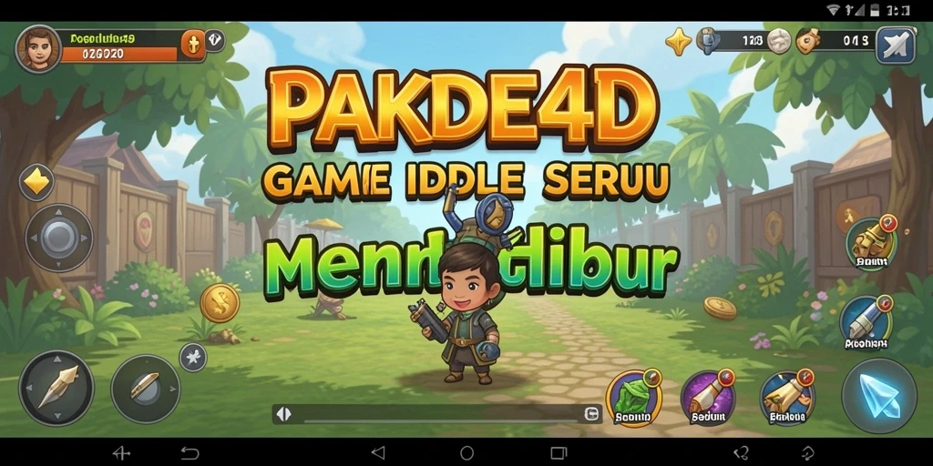 Screenshot gameplay PAKDE4D yang menggambarkan suasana Idle yang santai.