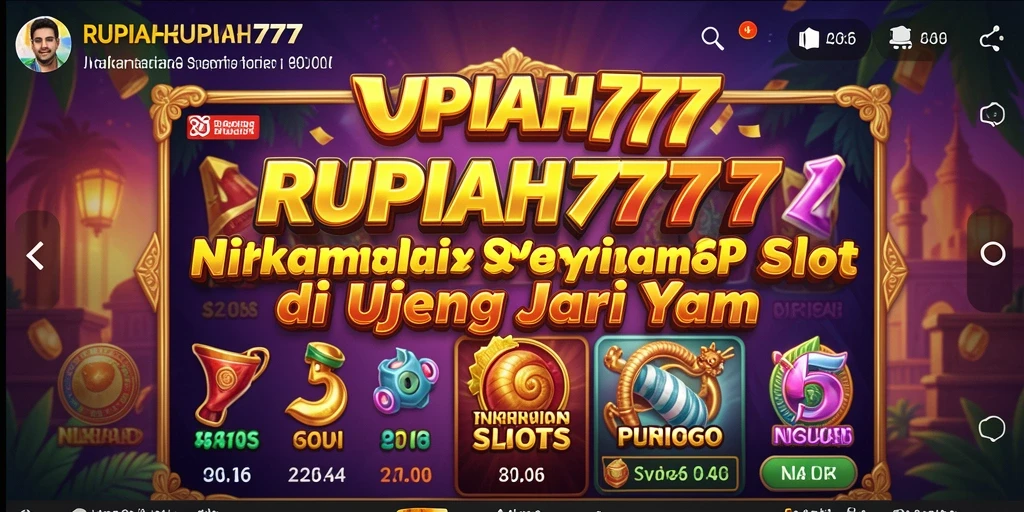 Tampilan menarik dari gameplay RUPIAH777 dengan berbagai tema slot.