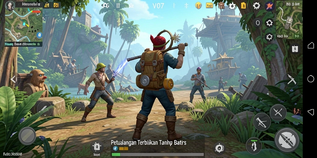 Tangkap momen seru dalam gameplay dunia terbuka V07.
